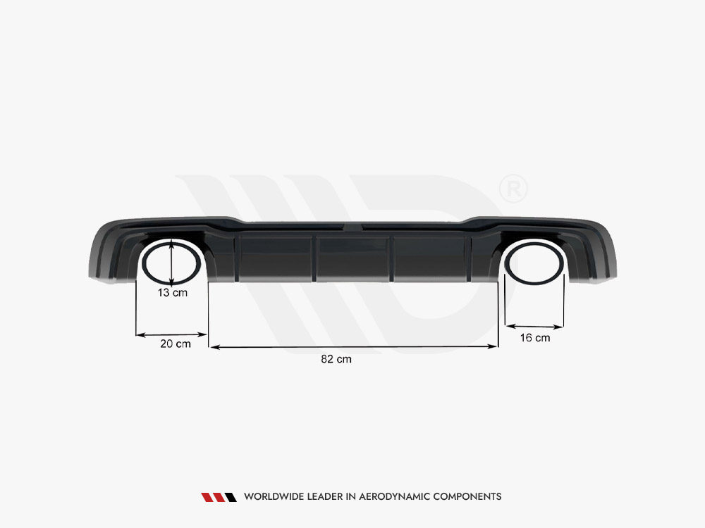 Rear Valance V.2 Audi RS3 8V Sportback Facelift - 6 