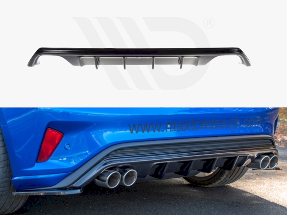 Rear Valance V.2 Ford Focus Mk4 ST-Line - Carbon Look