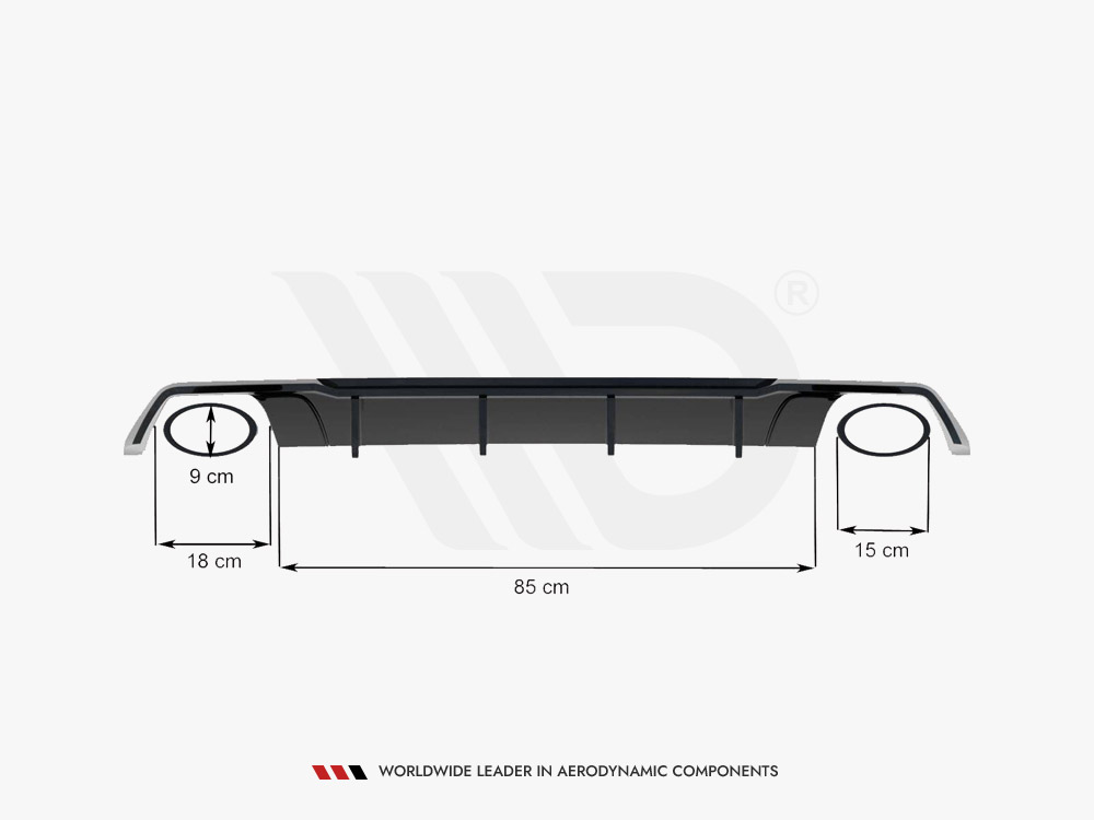 Rear Valance V.2 Seat Leon Mk3.5 Cupra Estate - 6 
