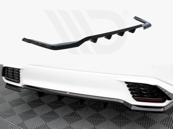 Central Rear Splitter (Vertical Bars) Lexus RX F-Sport Mk5