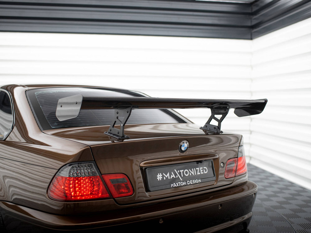 Carbon Spoiler With Internal Brackets Uprights BMW 3 Coupe E46 - 5 