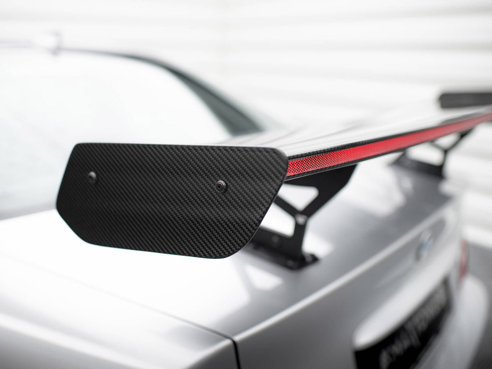 Carbon Spoiler With Internal Brackets Uprights + LED BMW 3 Coupe E46 - 11 
