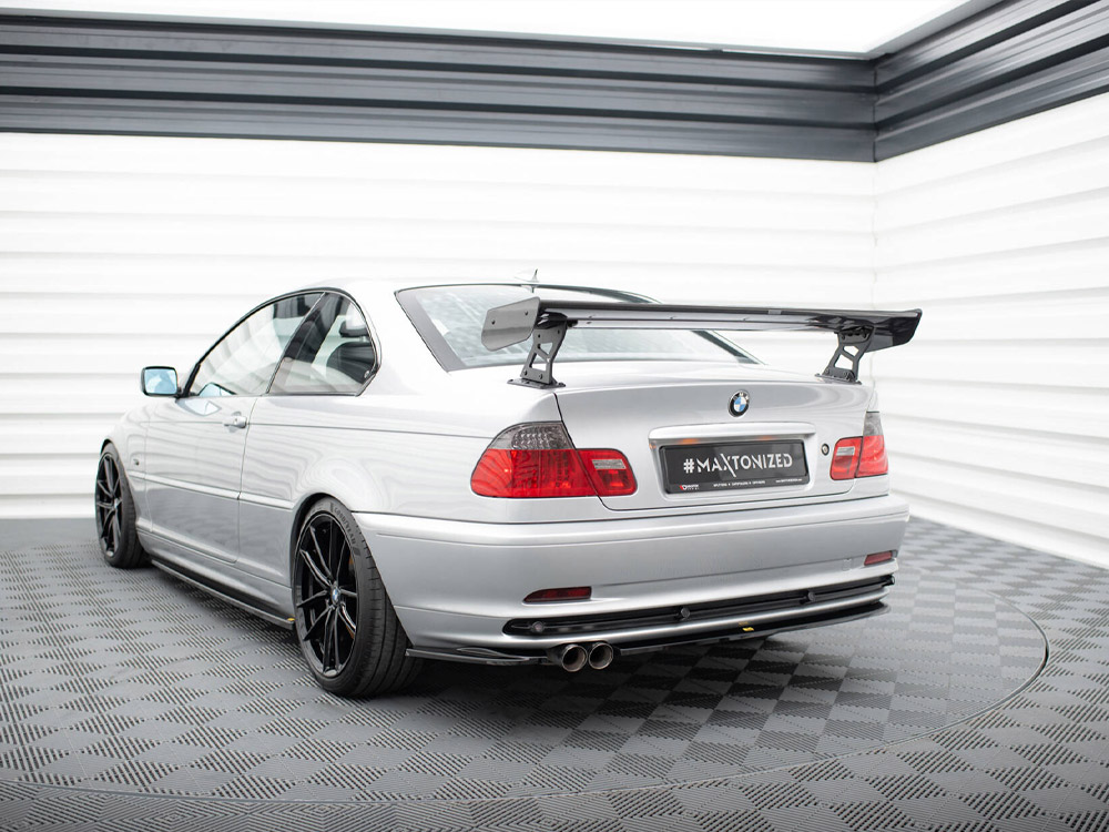 Carbon Spoiler With External Brackets Uprights BMW 3 Coupe E46 - 2 