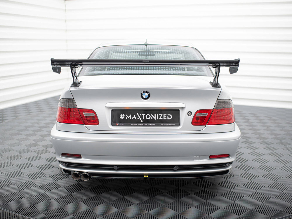 Carbon Spoiler With External Brackets Uprights BMW 3 Coupe E46 - 4 