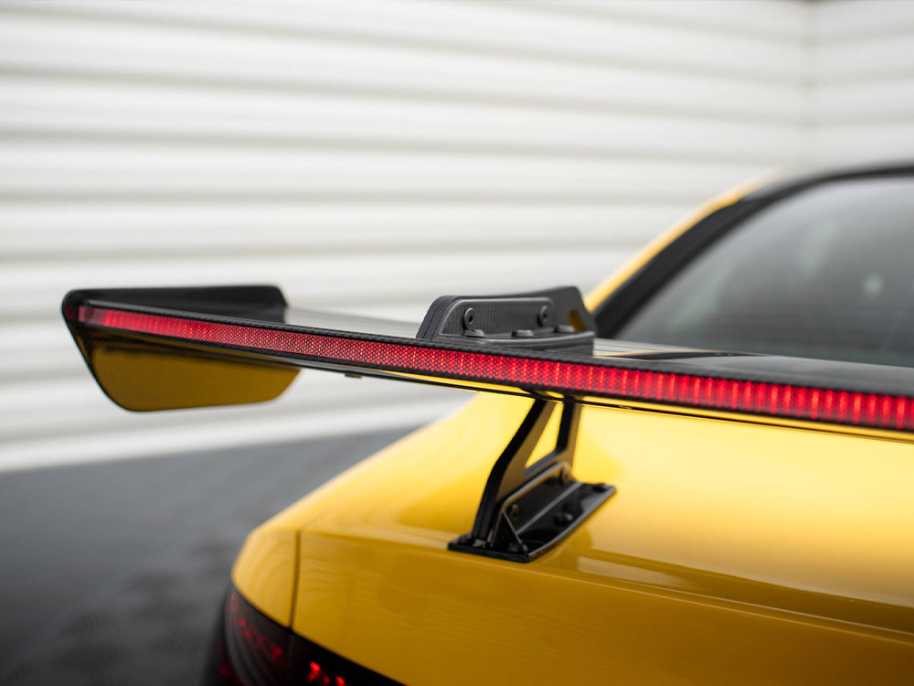 Carbon Spoiler With Upper Swan Mounting + LED Audi A5 Coupe 8T - 15 