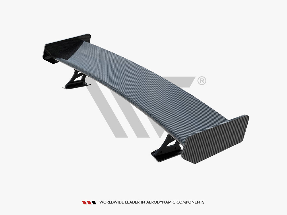 Carbon Spoiler With External Brackets Uprights + LED Audi A5 Coupe 8T - 19 