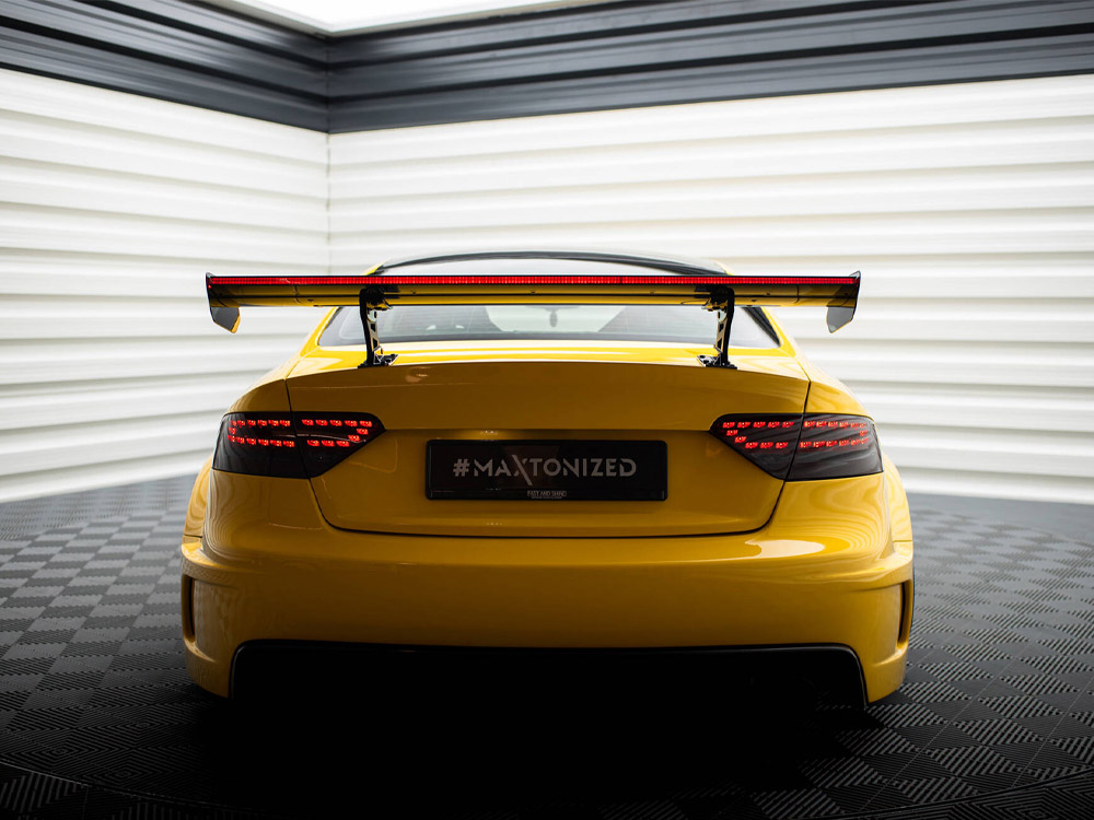 Carbon Spoiler With Internal Brackets Uprights + LED Audi A5 Coupe 8T - 7 