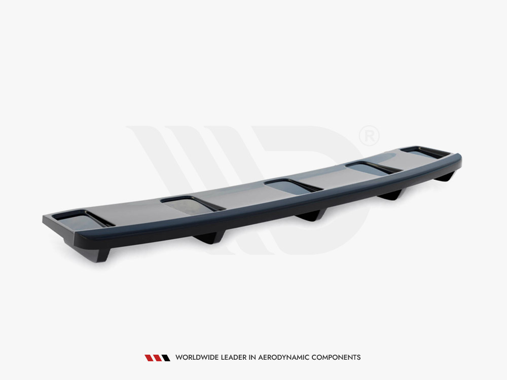 Central Rear Splitter (Vertical Bars) Audi A7 S-Line Facelift - 4 