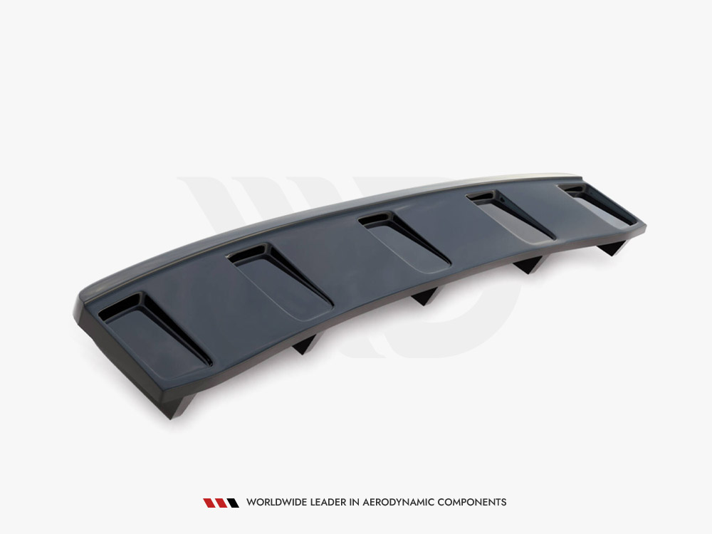 Central Rear Splitter (Vertical Bars) Audi A7 S-Line Facelift - 5 