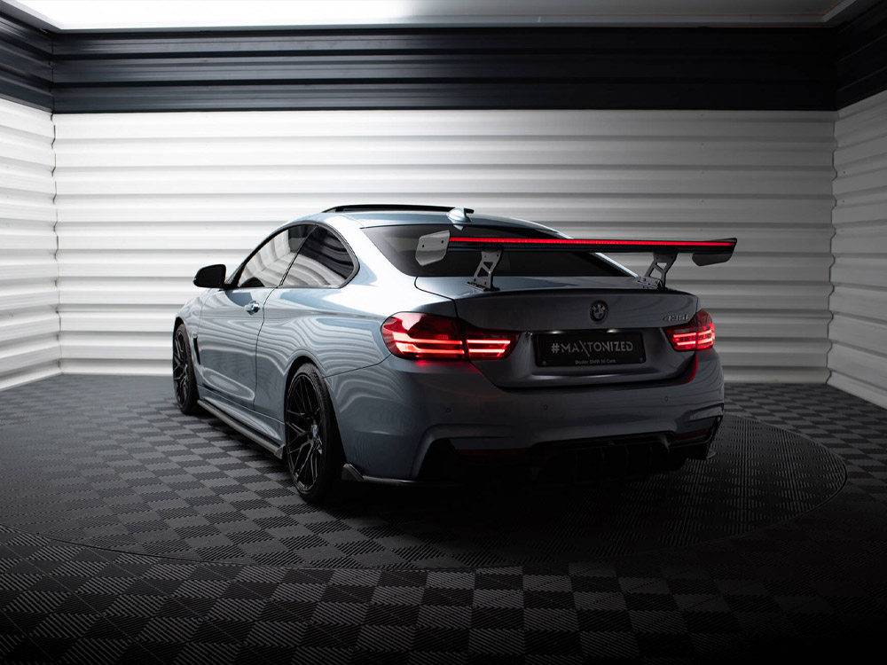 Carbon Spoiler With Internal Brackets Uprights + LED BMW 4 F32 / 4 F32 M-Pack Coupe - 2 