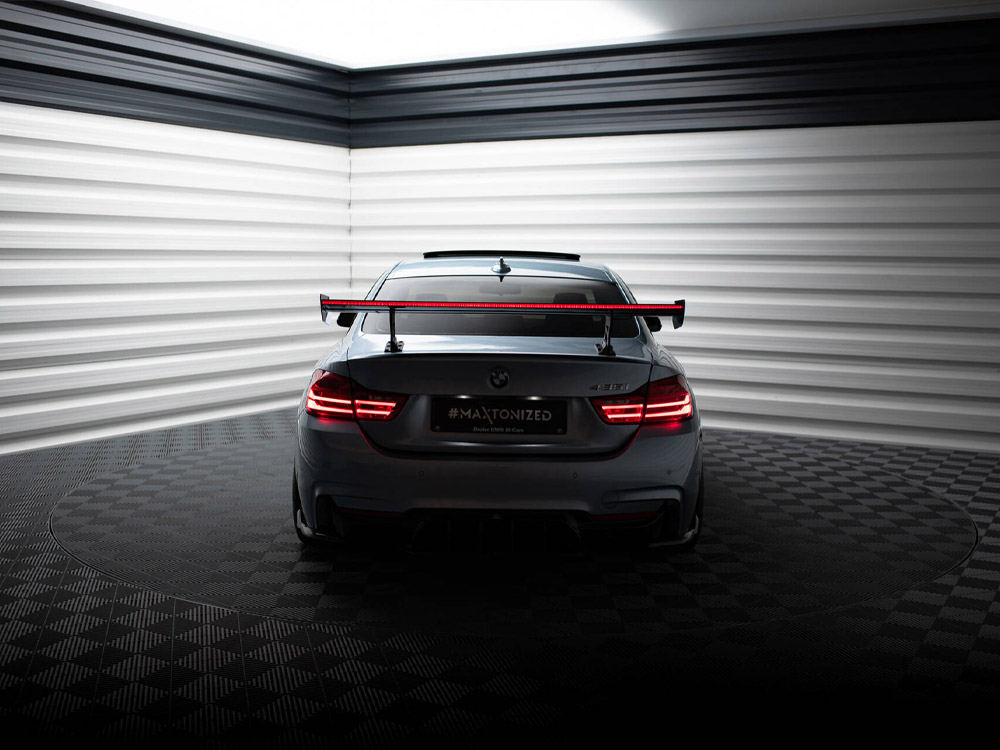 Carbon Spoiler With Internal Brackets Uprights + LED BMW 4 F32 / 4 F32 M-Pack Coupe - 4 