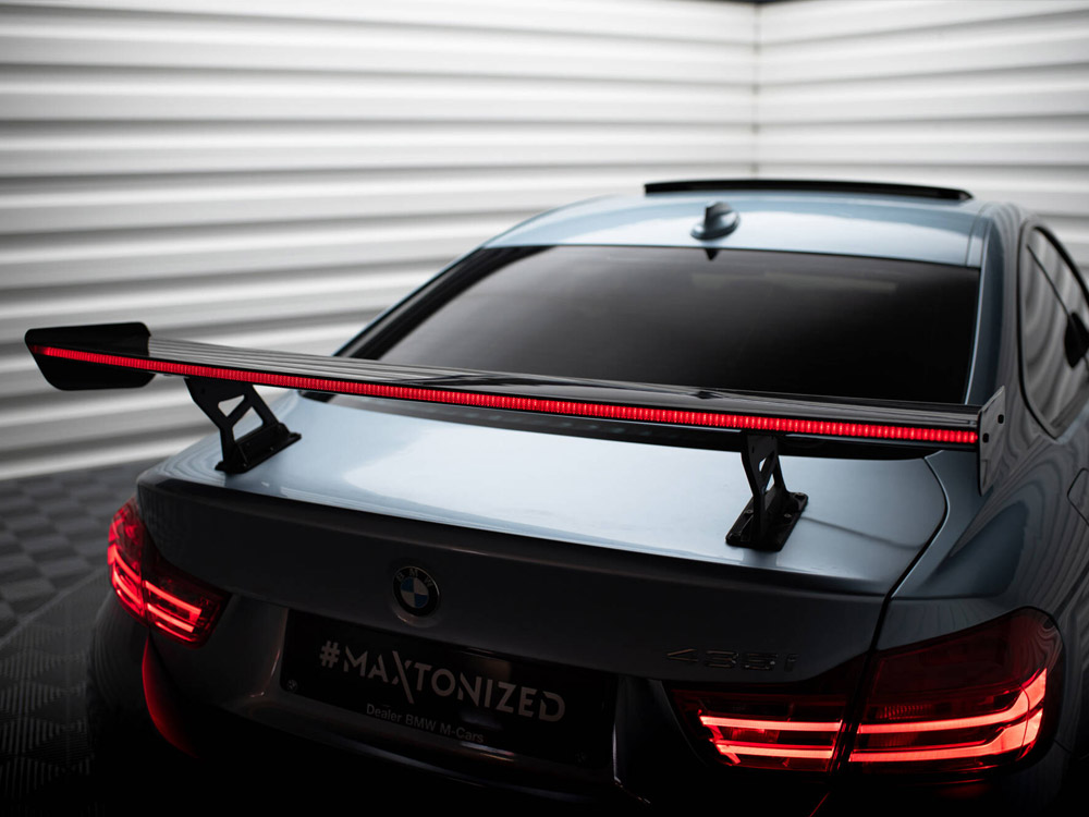 Carbon Spoiler With Internal Brackets Uprights + LED BMW 4 F32 / 4 F32 M-Pack Coupe - 5 