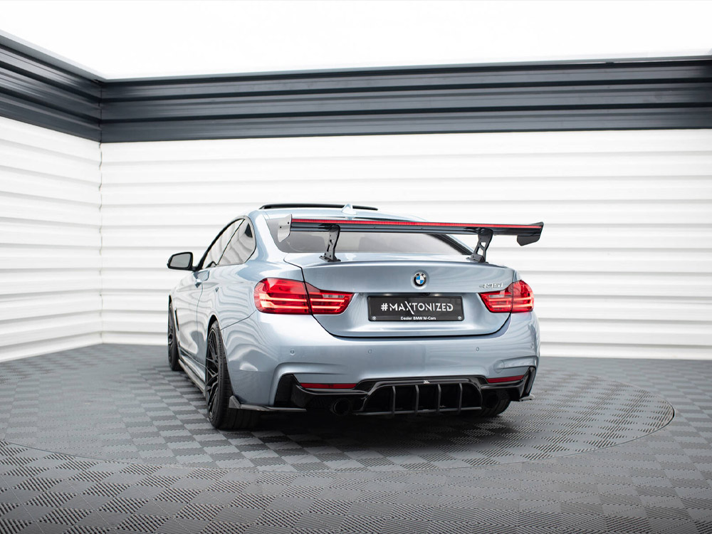 Carbon Spoiler With Internal Brackets Uprights + LED BMW 4 F32 / 4 F32 M-Pack Coupe - 7 