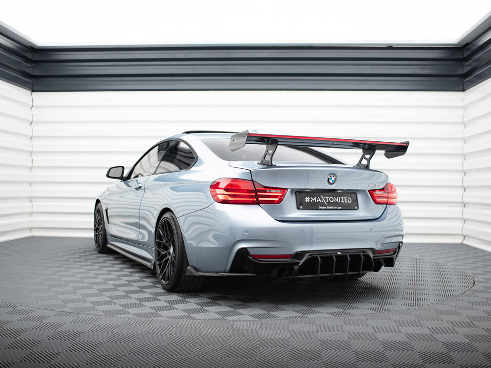 Carbon Spoiler With Internal Brackets Uprights + LED BMW 4 F32 / 4 F32 M-Pack Coupe - 8 