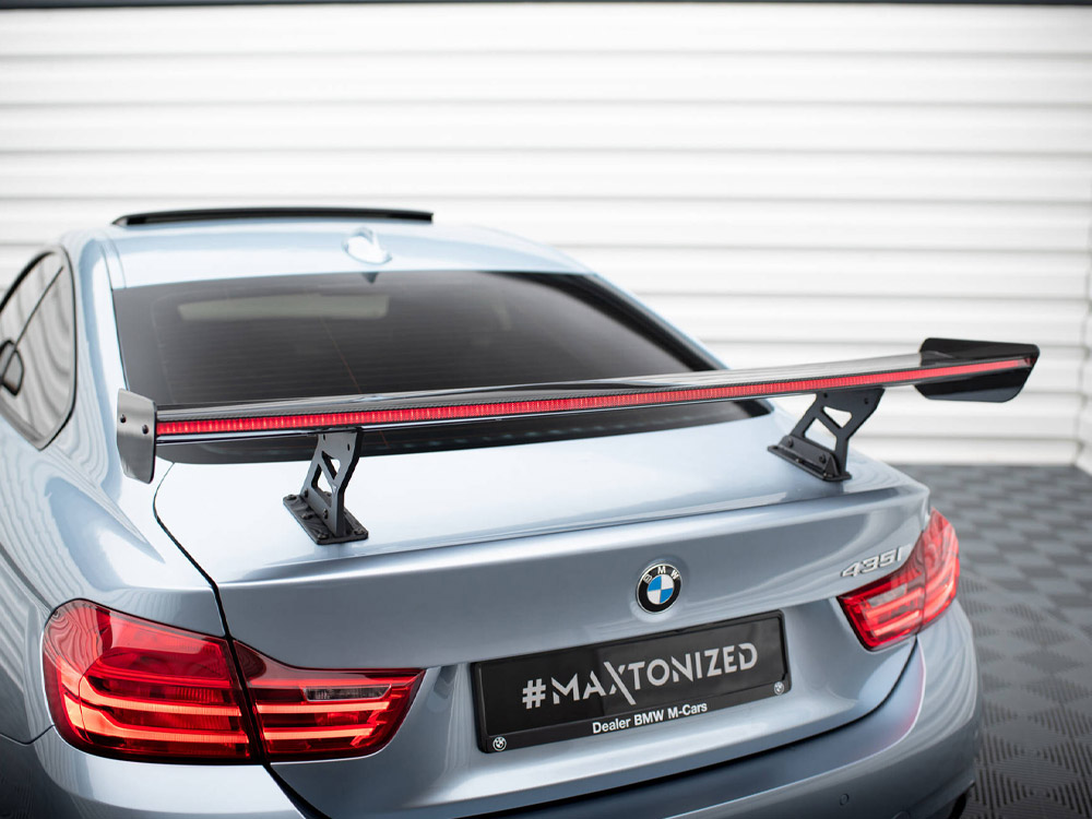 Carbon Spoiler With Internal Brackets Uprights + LED BMW 4 F32 / 4 F32 M-Pack Coupe - 10 