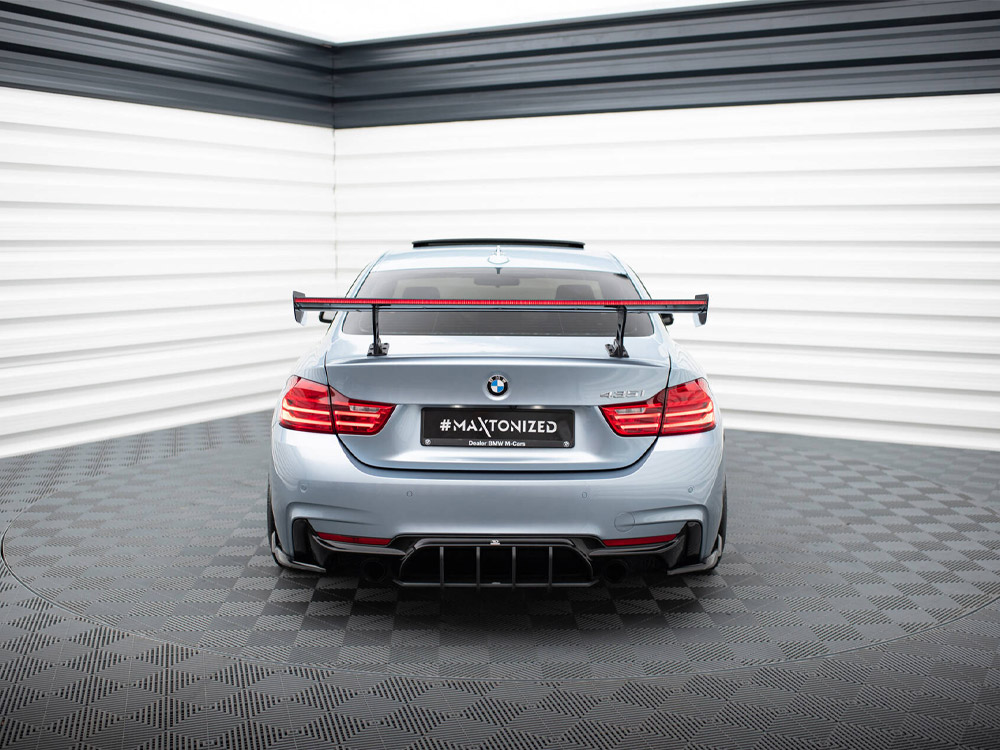 Carbon Spoiler With Internal Brackets Uprights + LED BMW 4 F32 / 4 F32 M-Pack Coupe - 9 