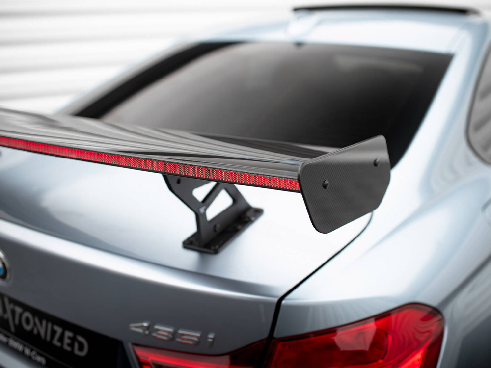 Carbon Spoiler With Internal Brackets Uprights + LED BMW 4 F32 / 4 F32 M-Pack Coupe - 12 
