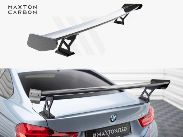 Carbon Spoiler With External Brackets Uprights BMW M4 F82 / 4 F32 / 4 F32 M-Pack Coupe