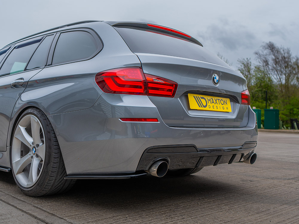 Rear Side Splitters Bmw 5 F11 M-pack (Fits TWO Single Exhaust Ends) - 2 