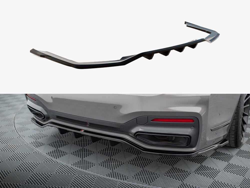 Rear Splitter (Vertical Bars) V.2 BMW 7 M-Pack G11 / G12 Facelift - 1 