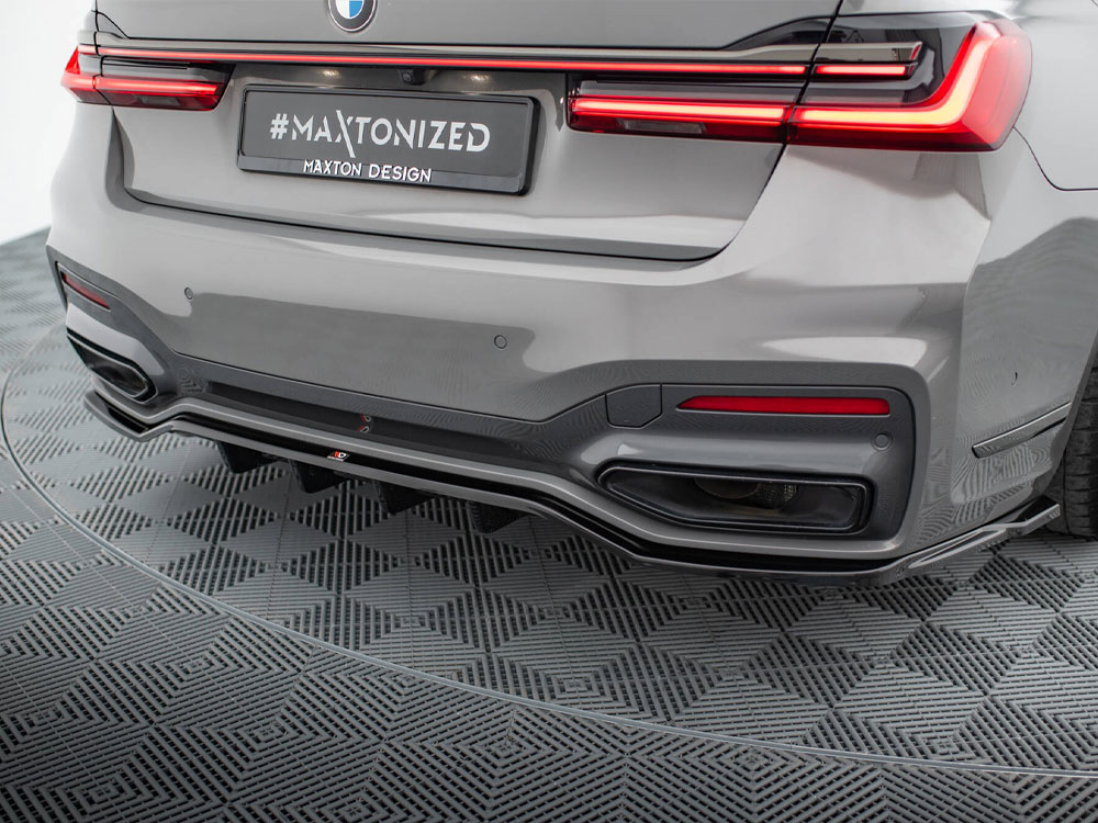 Rear Splitter (Vertical Bars) V.2 BMW 7 M-Pack G11 / G12 Facelift - 3 