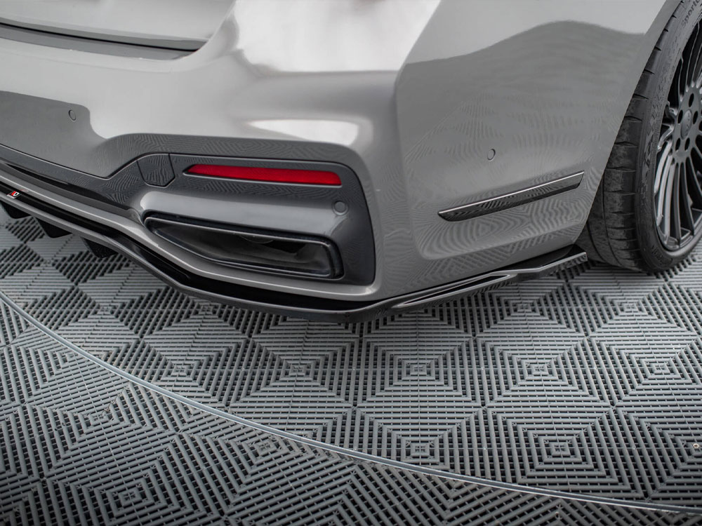 Rear Splitter (Vertical Bars) V.2 BMW 7 M-Pack G11 / G12 Facelift - 4 