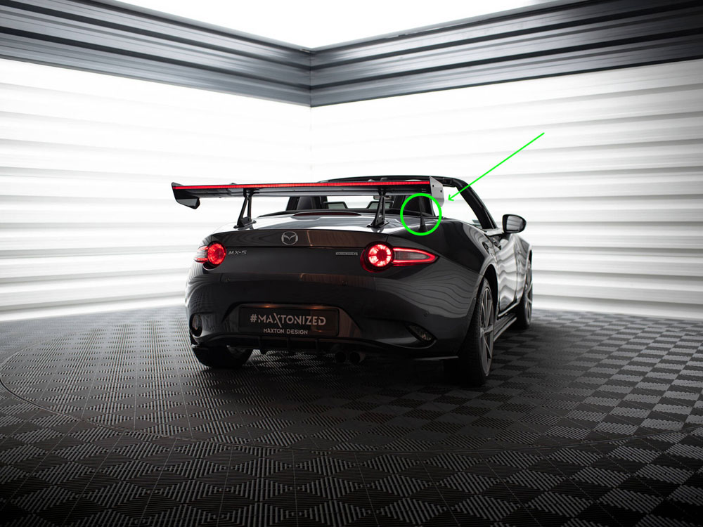 Carbon Spoiler With Upper Swan Mounting + LED Mazda MX-5 ND (Mk4) - 4 