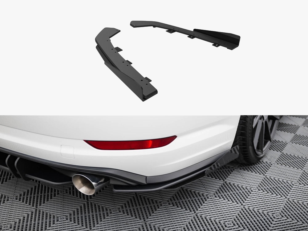 Street Pro Rear Side Splitters + Flaps Volkswagen Jetta GLI Mk7 - 1 
