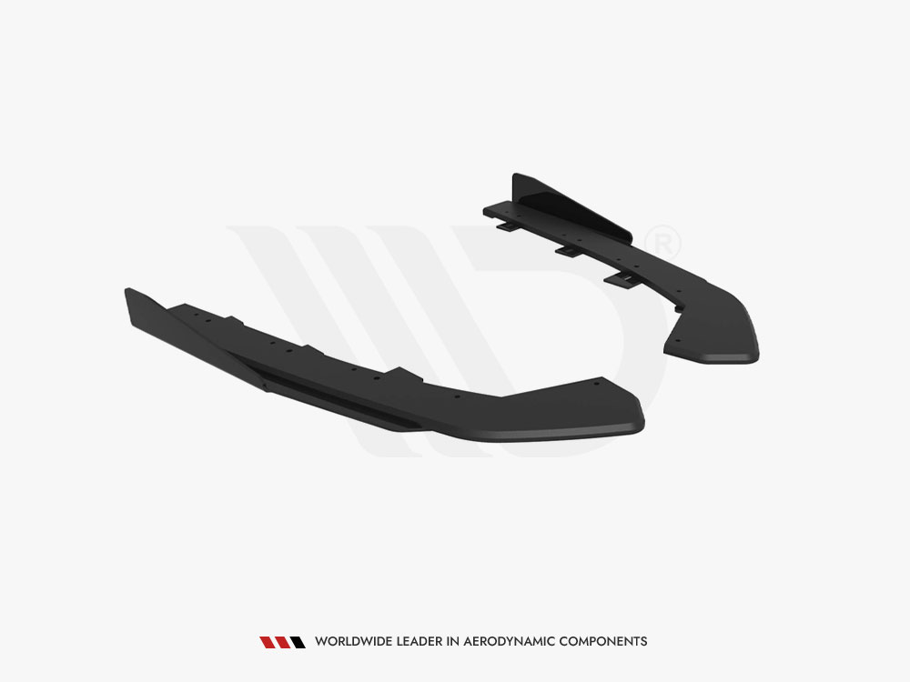 Street Pro Rear Side Splitters + Flaps Volkswagen Jetta GLI Mk7 - 5 