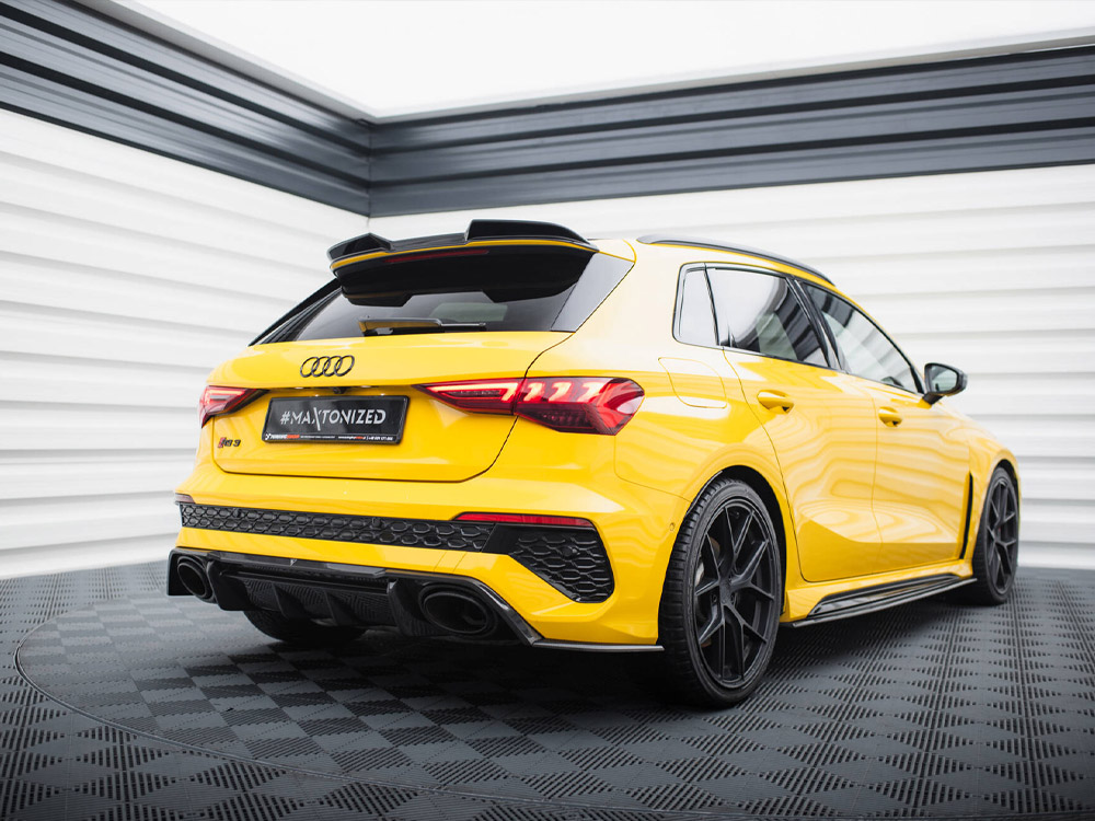 Carbon Fiber Rear Side Splitters Audi RS3 Sportback 8Y - 3 