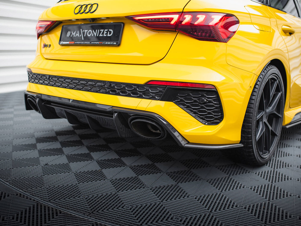 Carbon Fiber Rear Side Splitters Audi RS3 Sportback 8Y - 4 