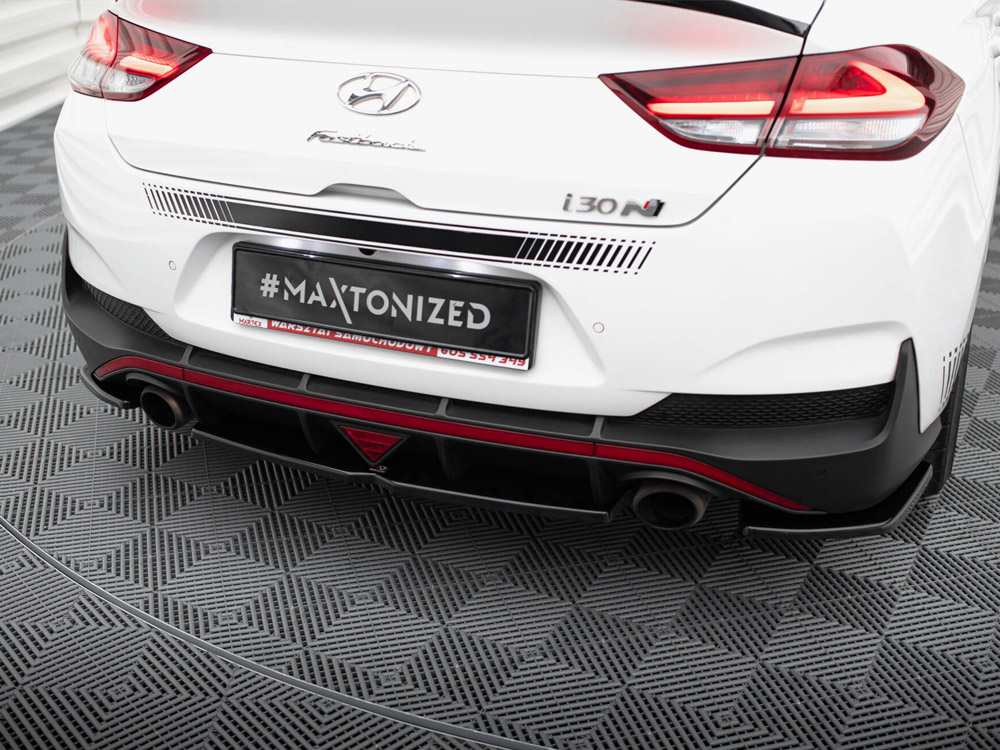 Central Rear Splitter (Vertical Bars) Hyundai I30 Mk3 N Fastback - 3 