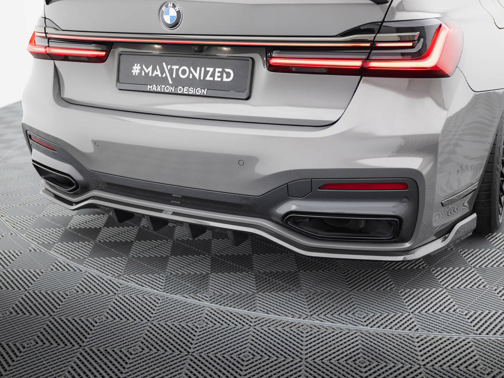 Prepreg Carbon Fiber Rear Splitter BMW 7 M-Pack G11 / G12 Facelift - 3 