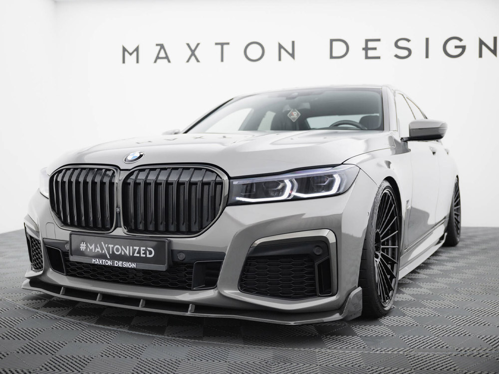 Prepreg Carbon Fiber Front Splitter + ABS Splitter BMW 7 M-Pack G11 Facelift - 2 