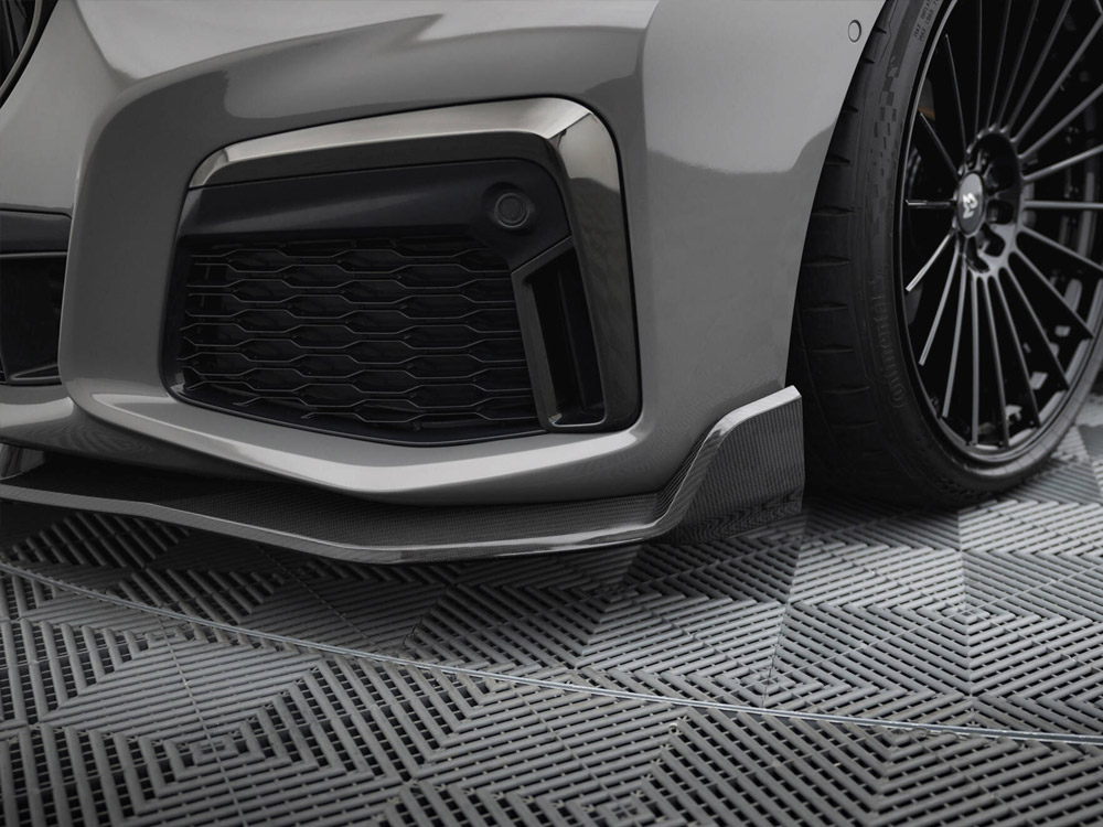 Prepreg Carbon Fiber Front Splitter + ABS Splitter BMW 7 M-Pack G11 Facelift - 5 