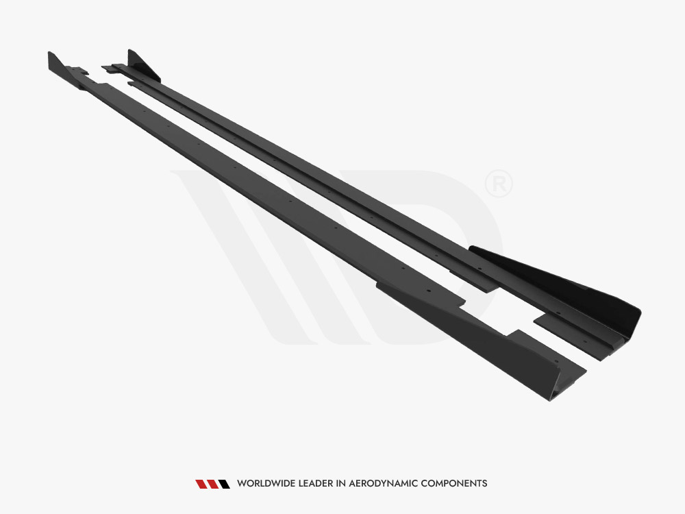 Street PRO Side Skirts Diffusers + Flaps Audi TT S / TT S-Line 8J Facelift - 7 