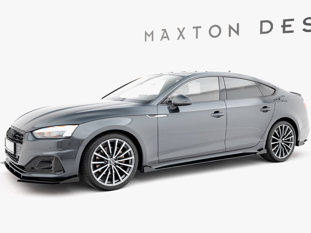Street PRO Side Skirts Diffusers + Flaps Audi A5 Sportback F5 Facelift - 2 