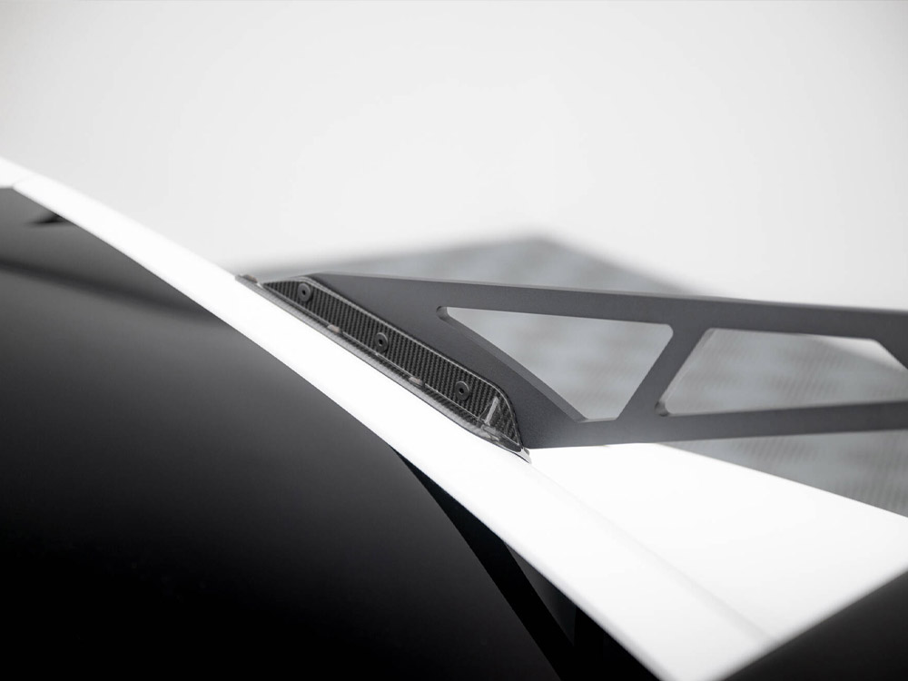 Carbon Spoiler With Upper Swan Mounting Chevrolet Corvette Stingray / Grand Sport C7 - 10 