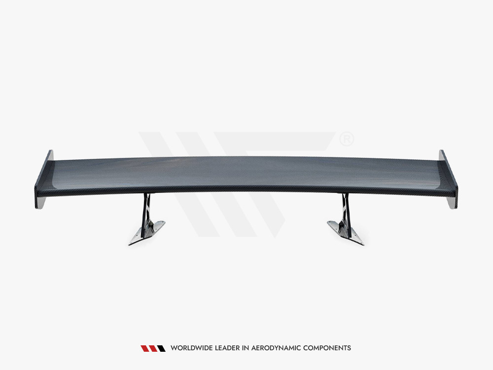 Carbon Spoiler With Internal Brackets Uprights + LED Chevrolet Corvette Stingray / Grand Sport C7 - 15 