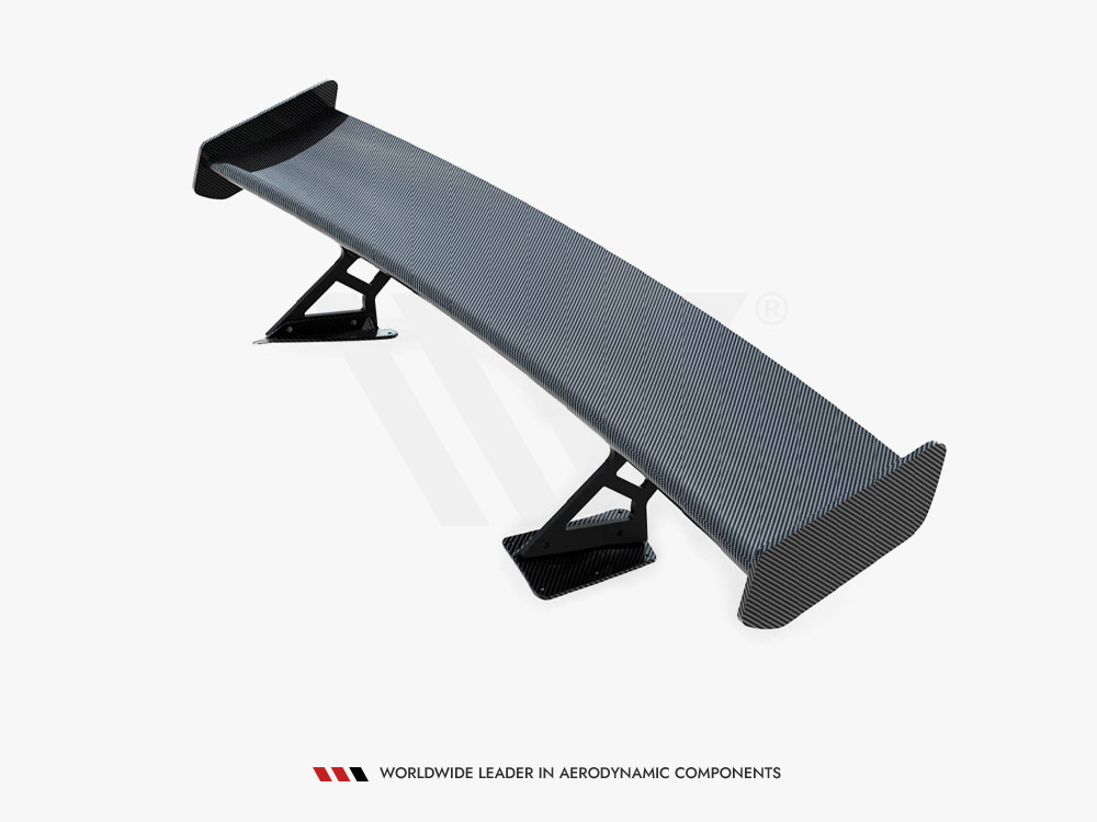 Carbon Spoiler With Internal Brackets Uprights Chevrolet Corvette Stingray / Grand Sport C7 - 9 
