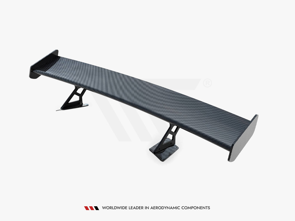 Carbon Spoiler With Internal Brackets Uprights Chevrolet Corvette Stingray / Grand Sport C7 - 10 