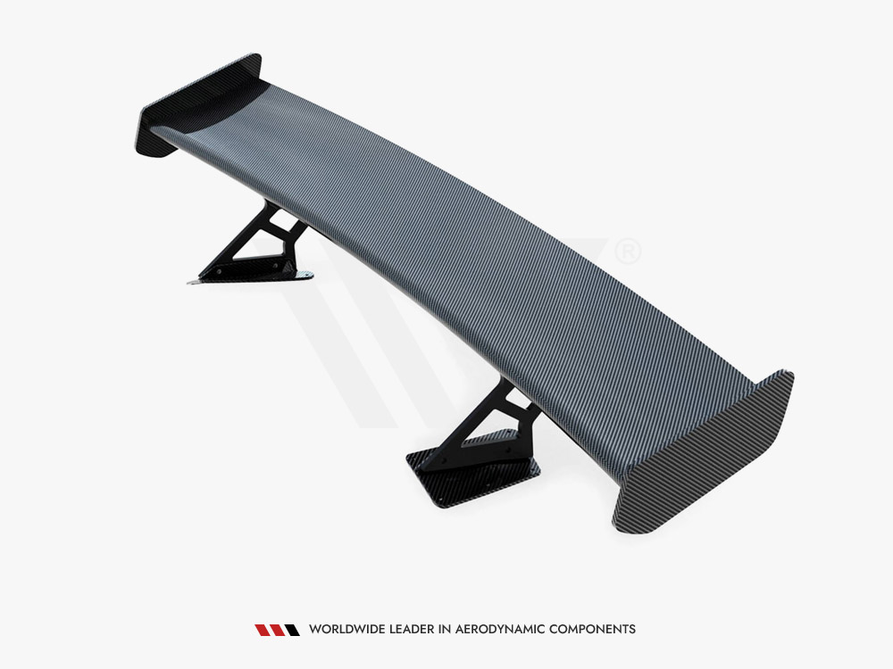 Carbon Spoiler With Internal Brackets Uprights Chevrolet Corvette Stingray / Grand Sport C7 - 11 