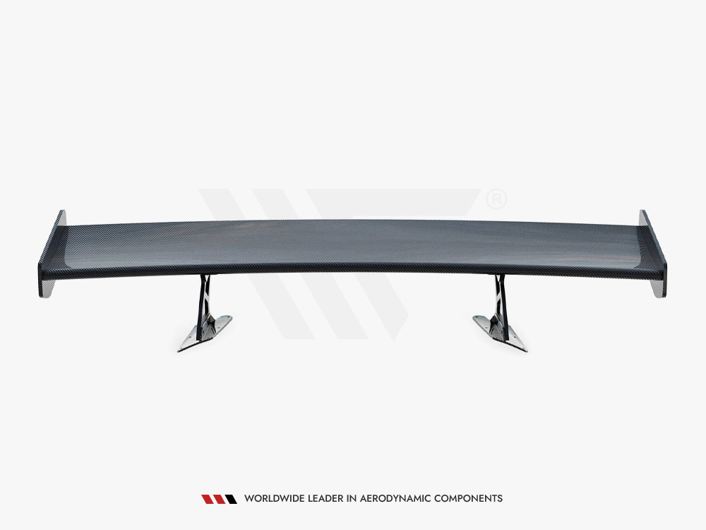 Carbon Spoiler With Internal Brackets Uprights Chevrolet Corvette Stingray / Grand Sport C7 - 12 