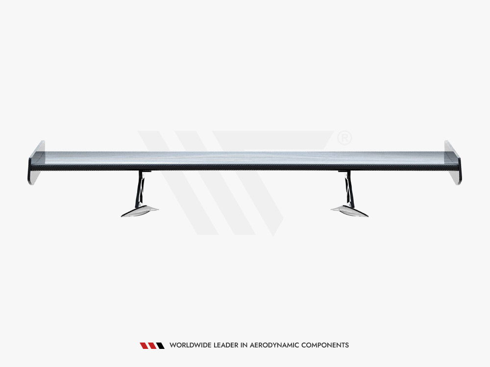 Carbon Spoiler With Internal Brackets Uprights Chevrolet Corvette Stingray / Grand Sport C7 - 14 
