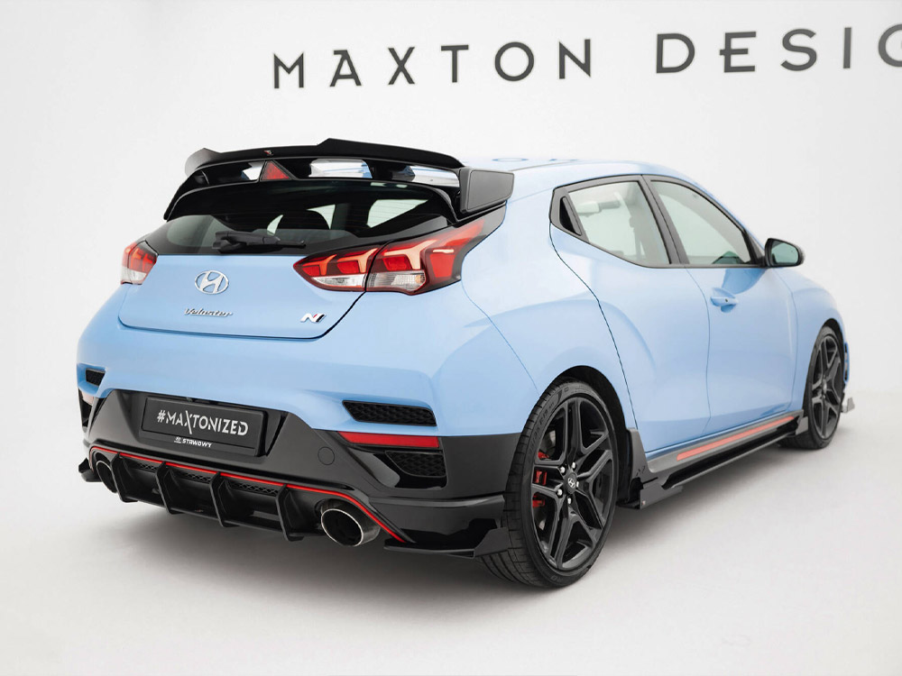 Street Pro Rear Side Splitters + Flaps Hyundai Veloster N Mk2 - 2 