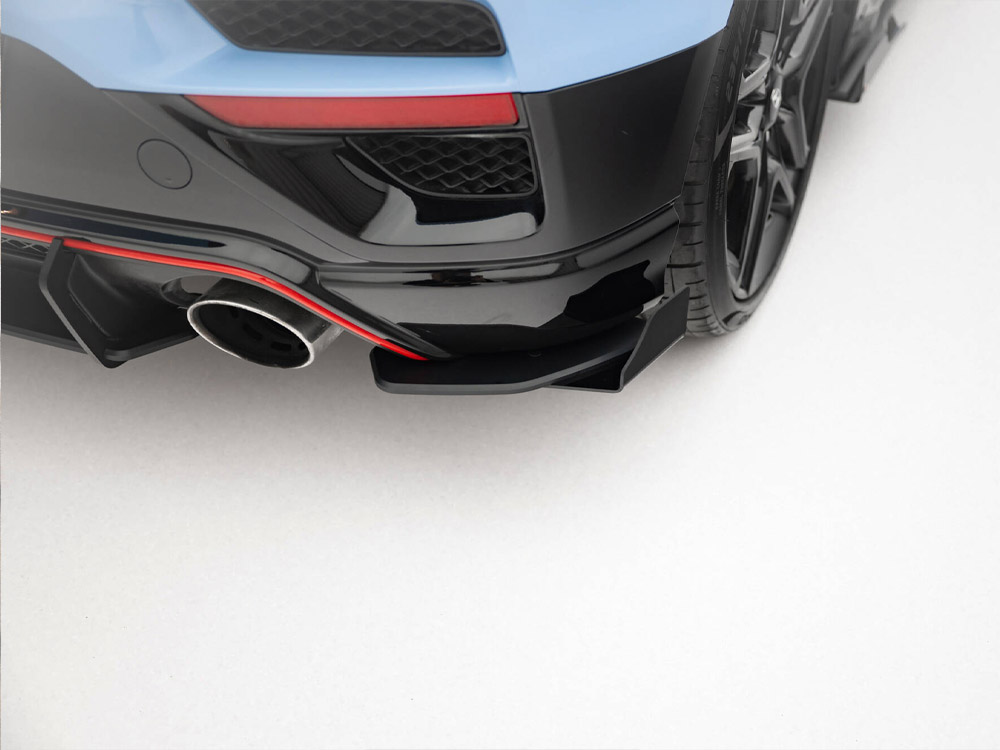 Street Pro Rear Side Splitters + Flaps Hyundai Veloster N Mk2 - 3 