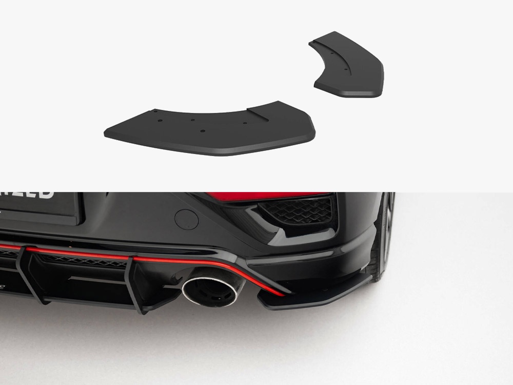 Street Pro Rear Side Splitters Hyundai Veloster N Mk2 - 1 