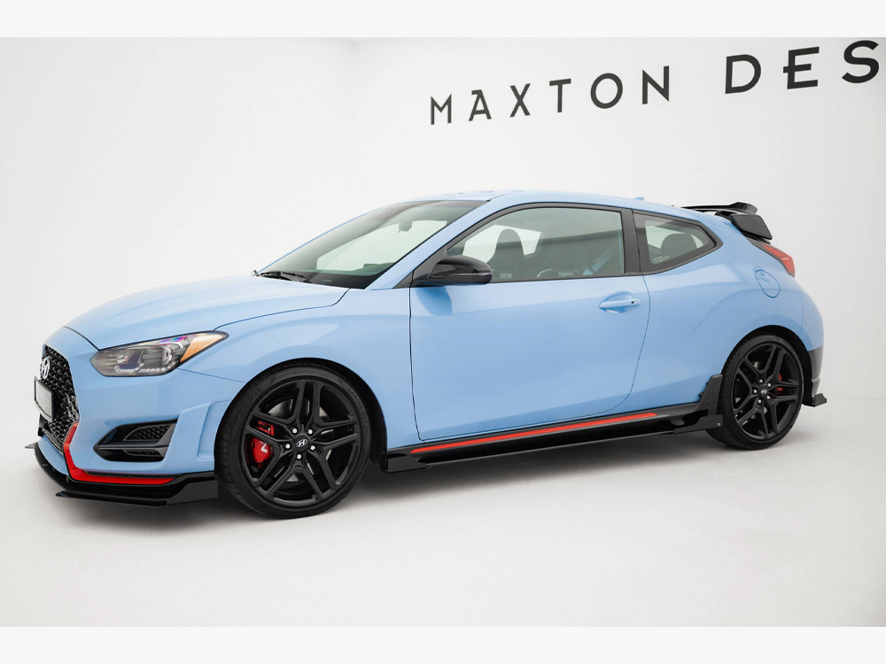 Street PRO Side Skirts Diffusers + Flaps Hyundai Veloster N Mk2 - 2 