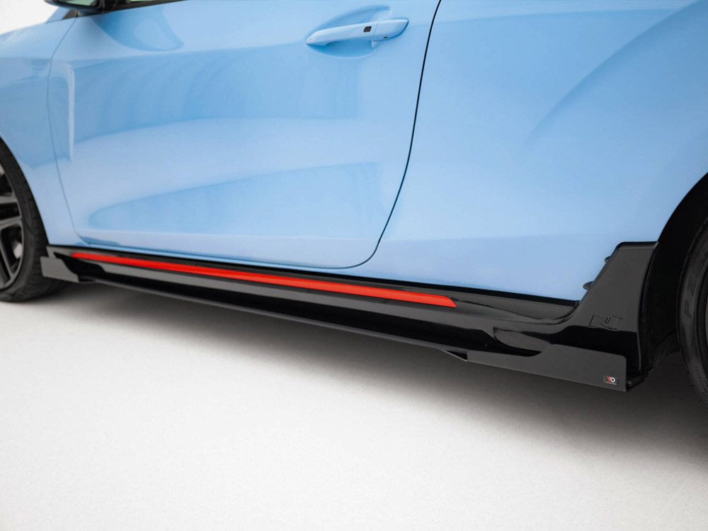 Street PRO Side Skirts Diffusers + Flaps Hyundai Veloster N Mk2 - 4 