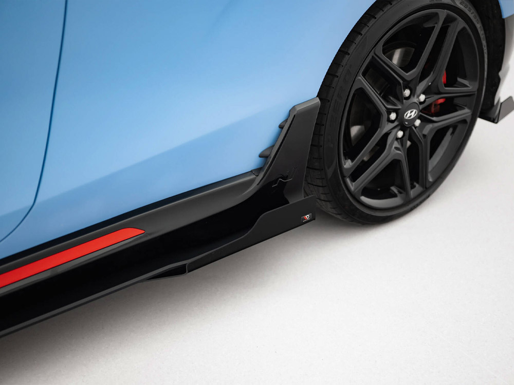 Street PRO Side Skirts Diffusers + Flaps Hyundai Veloster N Mk2 - 6 